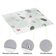 thumbnail image 4 of YFYANG Absorbent Dish Drying Mat for Kitchen, Reusable Green Watercolor Leaves Pattern Microfiber Dish Mat, 16 x 18 inch, 4 of 9