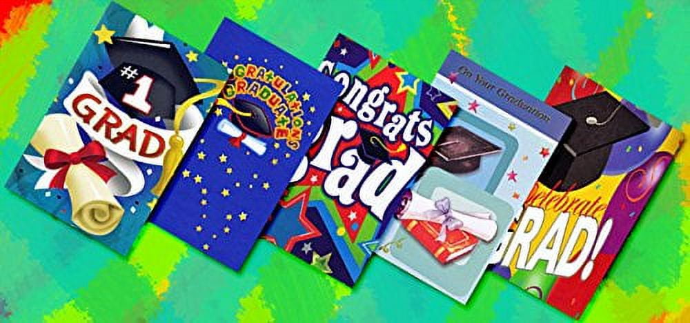 Assorted Graduation Greeting Cards - 60 Pack