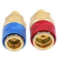 thumbnail image 1 of Adaptateurs Rapides, Laiton R134A, 2 Pcs Connecteur Rapide pour Automobile R134A, 1 of 1
