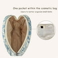 thumbnail image 6 of Luxury Small Soft Quilted Cotton Makeup Bag for Purse, Cosmetic Bag with Compartments, Cotton Aesthetic Makeup Bag, Travel Toiletry Pouch, Key Pocket Lipstick Bag Card Holder Data Cable Organizer, 6 of 6