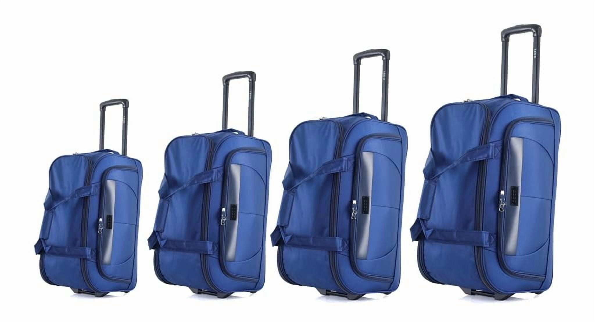 IZOD Carol Lightweight Soft Shell Rolling Duffel Bag with Wheels and Telescopic Handle – Travel-Ready Luggage Duffel