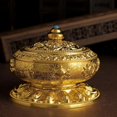 thumbnail image 2 of Quemador de incienso Gloria soporte Vintage humo dorado, 2 of 9
