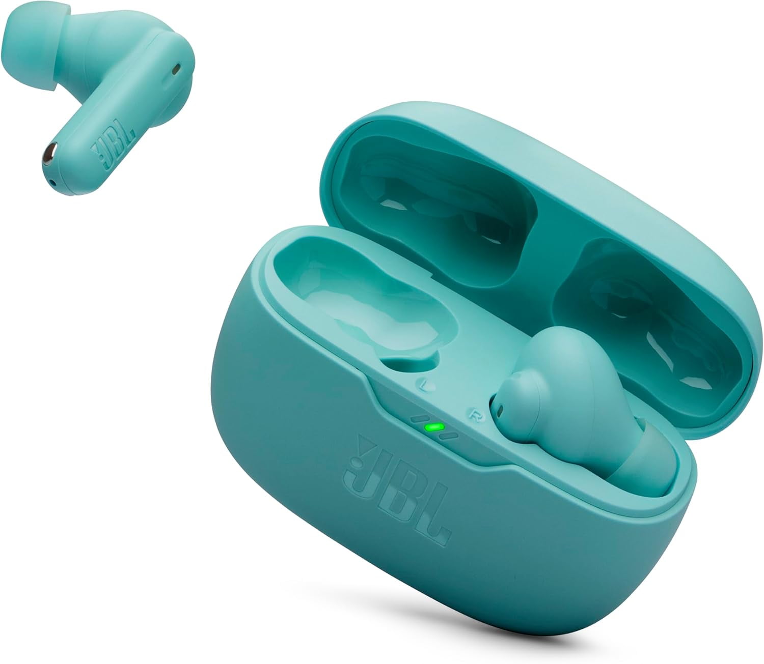 Open Box JBL Vibe Beam 2 - True Wireless Noise Cancelling Earbuds Pure Bass Sound & Smart Ambient Technology, 4mics for Crisp, Clear Calls, up to 40Hrs of Playback, IP54 Dust & Water Resistant (Blue)