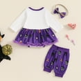 thumbnail image 6 of Newborn Baby Girls My First Halloween Outfits Pumpkin Ghost Romper Tutu Dress and Cute Headband Leg Warmer Set, 6 of 8