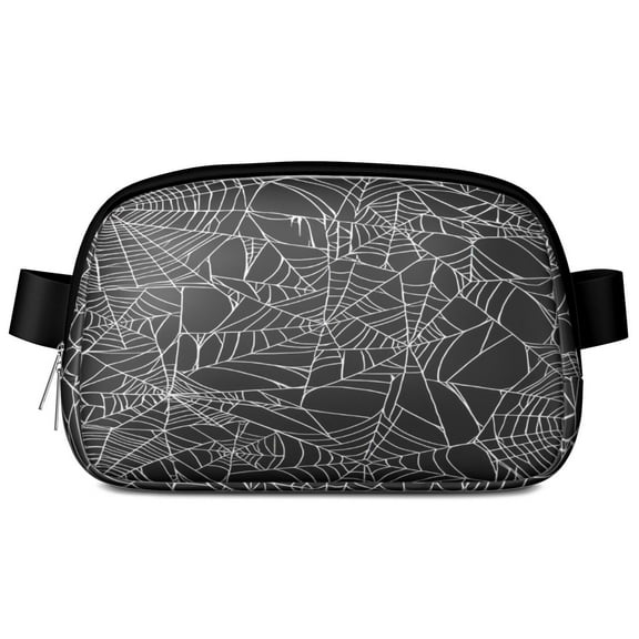 Spider Web Halloween Pattern Cute Fanny Packs for Women,Travel Waterproof Crossbody Fanny Bags Waist Purse for Women Anti Theft Adjustable Strap for Running Travel Cycling