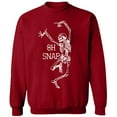 thumbnail image 2 of OXI Crewneck Sweatshirt - Oh Snap, Basic Casual Sweatshirts for Men's and Women Fleece Sweatshirt Long Sleeve - Antiquee Cherry 2X-Large, 2 of 2