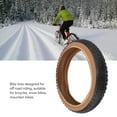 thumbnail image 3 of Neumáticos Eléctricos Para Bicicletas De Nieve, Neumático De Goma Resistente A Pinchazos De 60 Tpi Neumático Para Bicicletas De Nieve Con Tracción Para Andar En La, 3 of 7