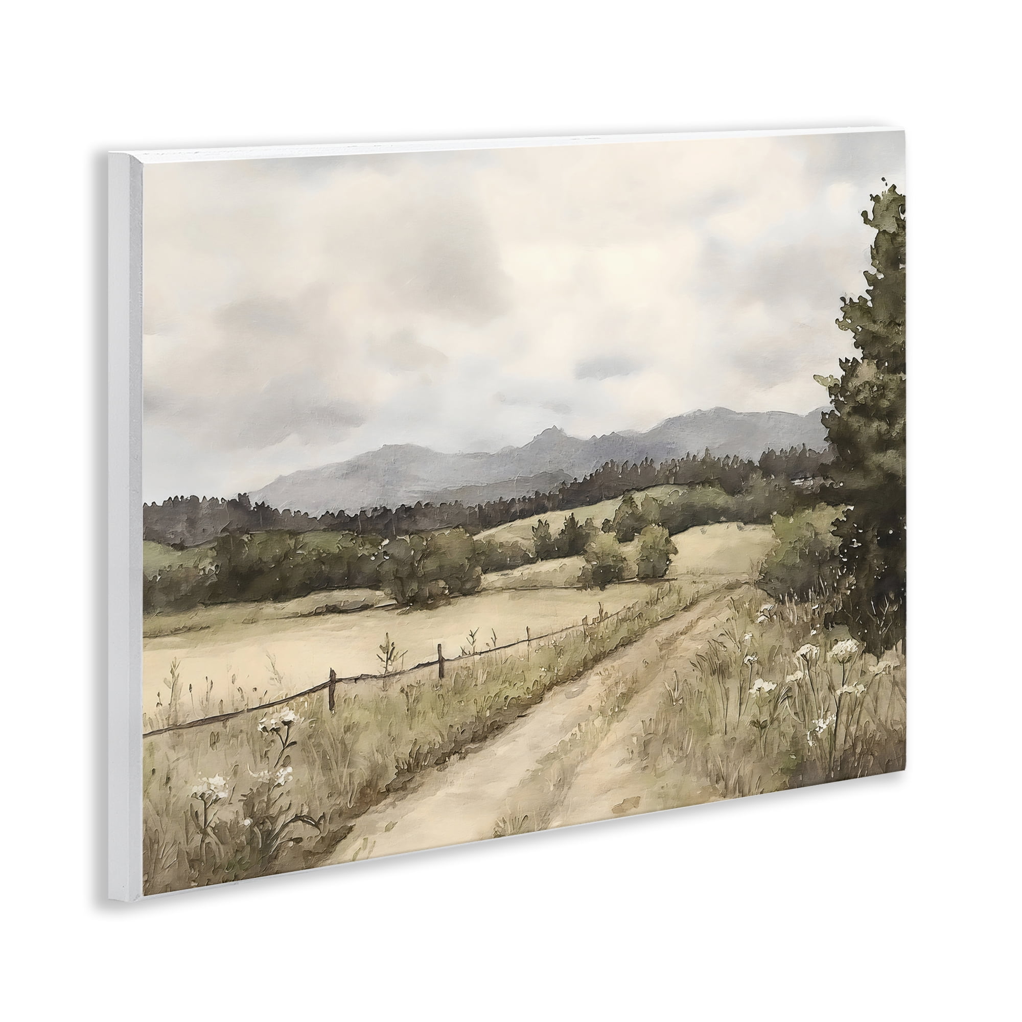 Stupell Industries Muted Meadow Lane Wall Plaque Art, design by Riley B
