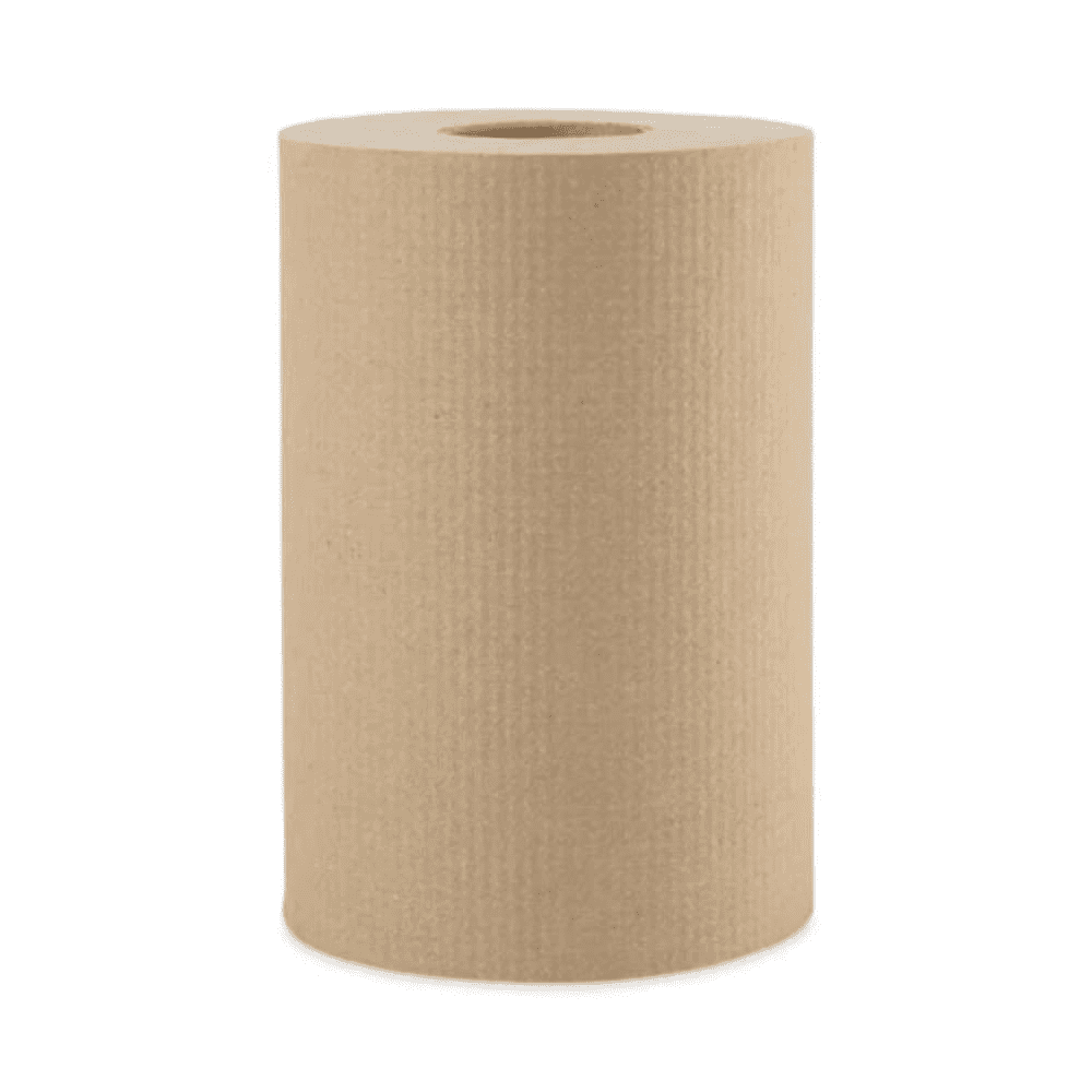 Hardwound Paper Towels, 8" X 350Ft, 1-Ply Natural, 12 Rolls/Carton -B