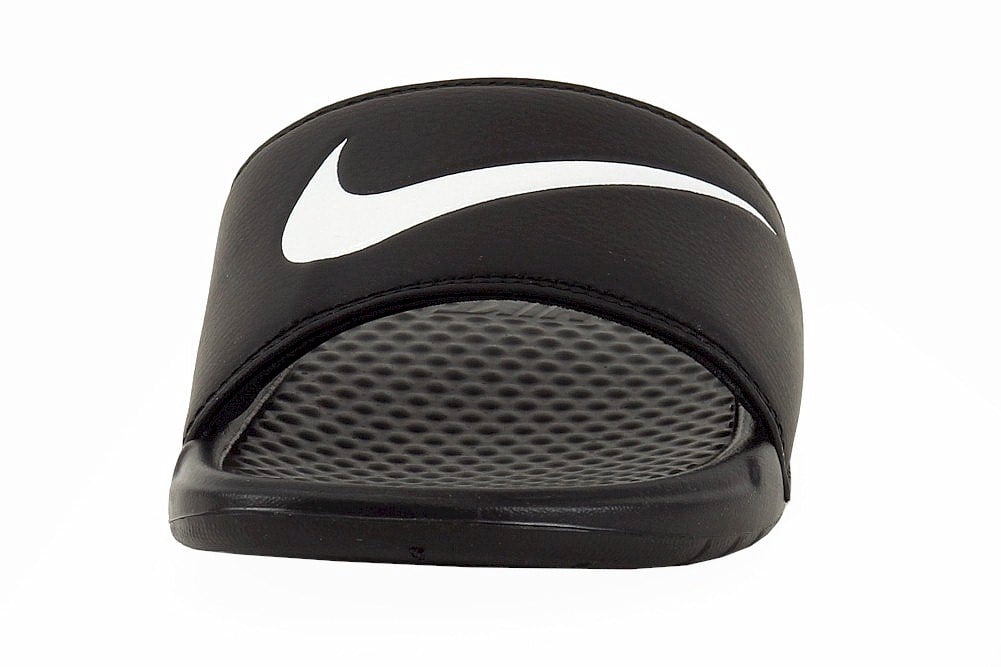 Koloniaal schelp dienen Nike Unisex Benassi Swoosh Black/White Slide Sandals Shoes Sz:  7-Men/8-Women - Walmart.com