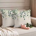 thumbnail image 2 of Farmhouse Leaves Outdoor Waterproof Pillow Covers, Vintage Spring Botanical Plants Vines Decorative Square Throw Pillowcase Sofa Cushion Sham for Patio/Couch/Chair, 24"x24" 2 Pack, 2 of 8