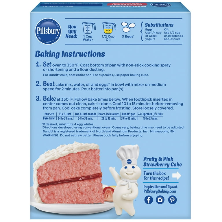 Pillsbury Moist Supreme Strawberry Cake Mix, 15.25 oz Box Pillsbury Moist Supreme Strawberry Cake Mix, 15.25 oz Box