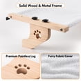 thumbnail image 5 of Cat Window Perch Hammock Seat White 21.7''L x 15''W For Large Cats, 5 of 6