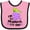 Pink and Black, variant on Inktastic Im So Grapeful for You with Cute Grapes Boys or Girls Baby Bib