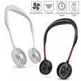 thumbnail image 3 of [Big Clear!]3 Speed USB Fans Adjustable for Home Office Tra Rechargeable Wearable Neckband Fan Portable Hand Free Mini Neck Double-Blue, 3 of 7