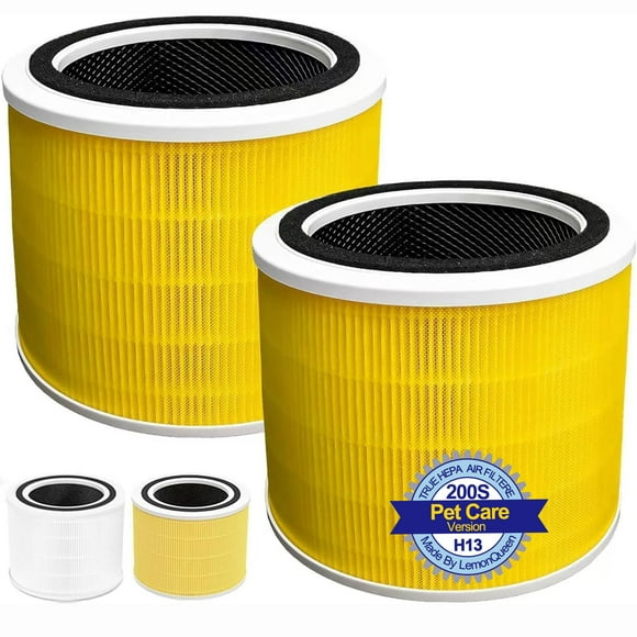 Core 200S Pet Care Replacement Filter Compatible with LEVOIT Core 200S Smart WiFi Air Purifier, 3 stages Ture H13 HEPA Filter, Compare part# Core 200S-RF,2 Pack
