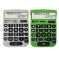 thumbnail image 2 of Datexx DTXDD2361-2  TrackBack Desktop 2-Line Calculator Gray or Green, 2 of 2