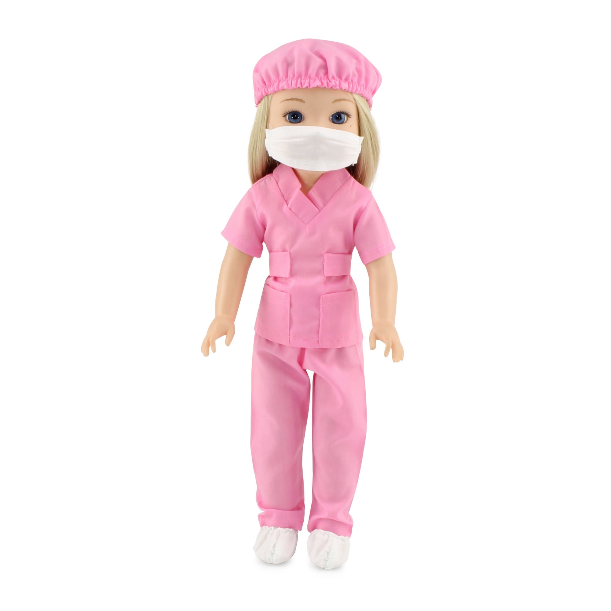 Emily Rose 14.5 Inch Doll Clothes 6 Piece Pink Doctor or Nurse 14" Doll