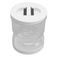 thumbnail image 4 of Dry Wet Separation Pickle Jar, Easy Access Wide Opening Pickle Hourglass Jar White  For Kitchen, 4 of 8