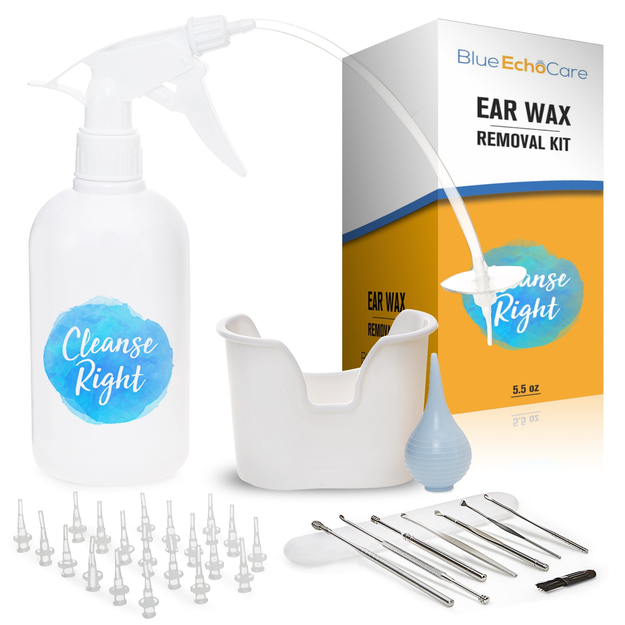 NEW** Cleanse Right 2nd Generation Ear Wax Removal Tool Kit 8 PCS
