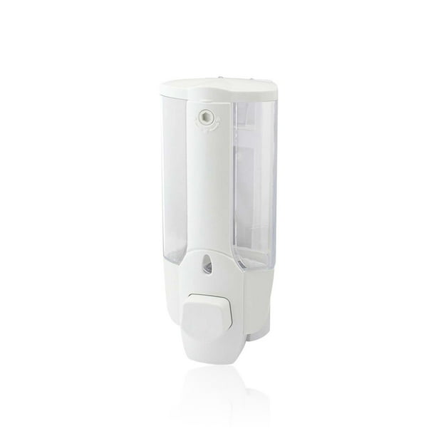 Bewildely Dispensador de jabón desinfectante para manos, dispensador de jabón líquido para champú de ducha montado en la pared de doble cabeza, para Type2 NO2 Bewildely JJ14814-01B