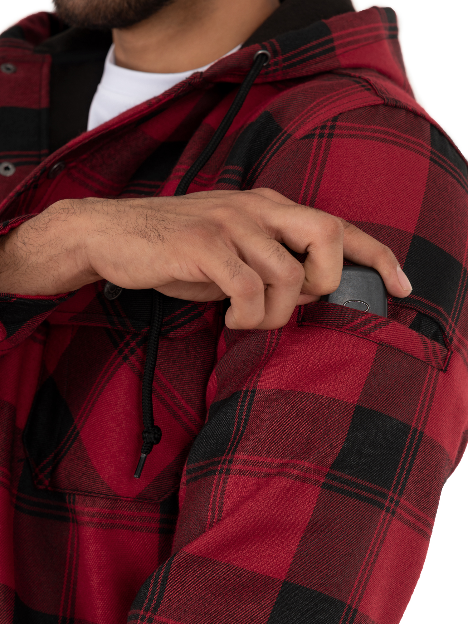 Wells Lamont Plaid Polar Fleece Lined Shirt Jacket