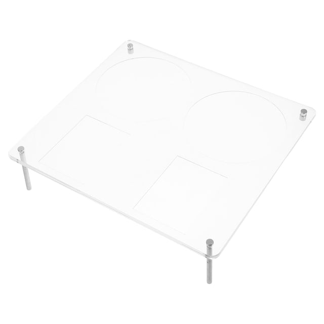 OUNONA cd dvd discs storage case Acrylic record stand holder 1Pack for Office Use