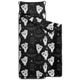 thumbnail image 2 of Hand and Bat Gothic Pattern Teens Toddler Nap Mat with Pillow, Sleeping Mat Bag for Preschool Daycare 59"x22", 2 of 6