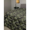 thumbnail image 2 of Camo Down Alternative Comforter, Classic Camouflage Pattern in Earth Tones Equipment Fashion, Microfiber Quilt for All Season, 5 Sizes, Taupe Dark Tan, by Ambesonne, 2 of 3