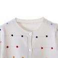 thumbnail image 4 of BULLPIANO Girls Cardigan Cotton Knit Kids Cute Cardigan Long Sleeve Crew Neck Button Sweaters for Girl, 4 of 8