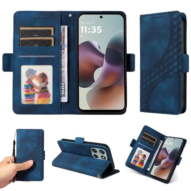 Funda GANGXUN para Motorola Moto G56 con diseño acolchado elegante, cuero PU, protección total y ajuste preciso