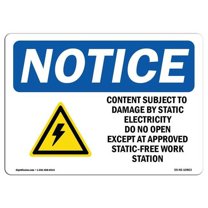 SignMission OS-NS-A-710-L-10863 7 x 10 in. OSHA Notice Sign - Customer Owned Parallel Generation