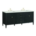 thumbnail image 5 of James Martin Vanities 72" Double Vanity, Carbon Oak w/ 3 CM Lime Delight Quartz Top, 5 of 12