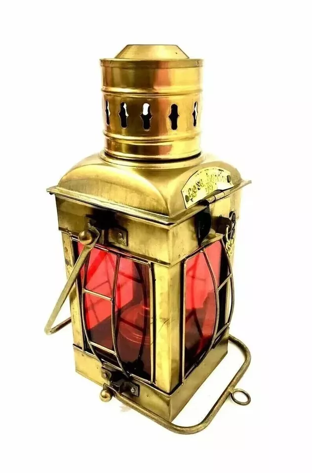 Brass Oil Lamp Ship Lantern Antique Boat Nautical gift
