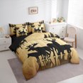 thumbnail image 3 of Homewish Western Deer Elk Twin Bedding Sets 7-Piece, Woodland Wildlife Animal Bedding Comforter Set, Teens Kids Adult Men Reversible Sheet Sets, Super Cozy Room Decor, 3 of 7
