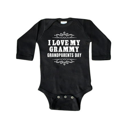 

Inktastic Grandparents Day I Love My Grammy Gift Baby Boy or Baby Girl Long Sleeve Bodysuit