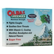 Olbas Max Strength Sugar Free Cough Lozenges, Black Currant, 24ct, 2-Pack