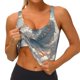 thumbnail image 3 of Balery Cool Cloud White Dragon Sujetadores deportivos con espalda cruzada para mujer, acolchados, sin costuras, de alto impacto, ideales para yoga, gimnasio, entrenamiento y fitness.-, 3 of 8