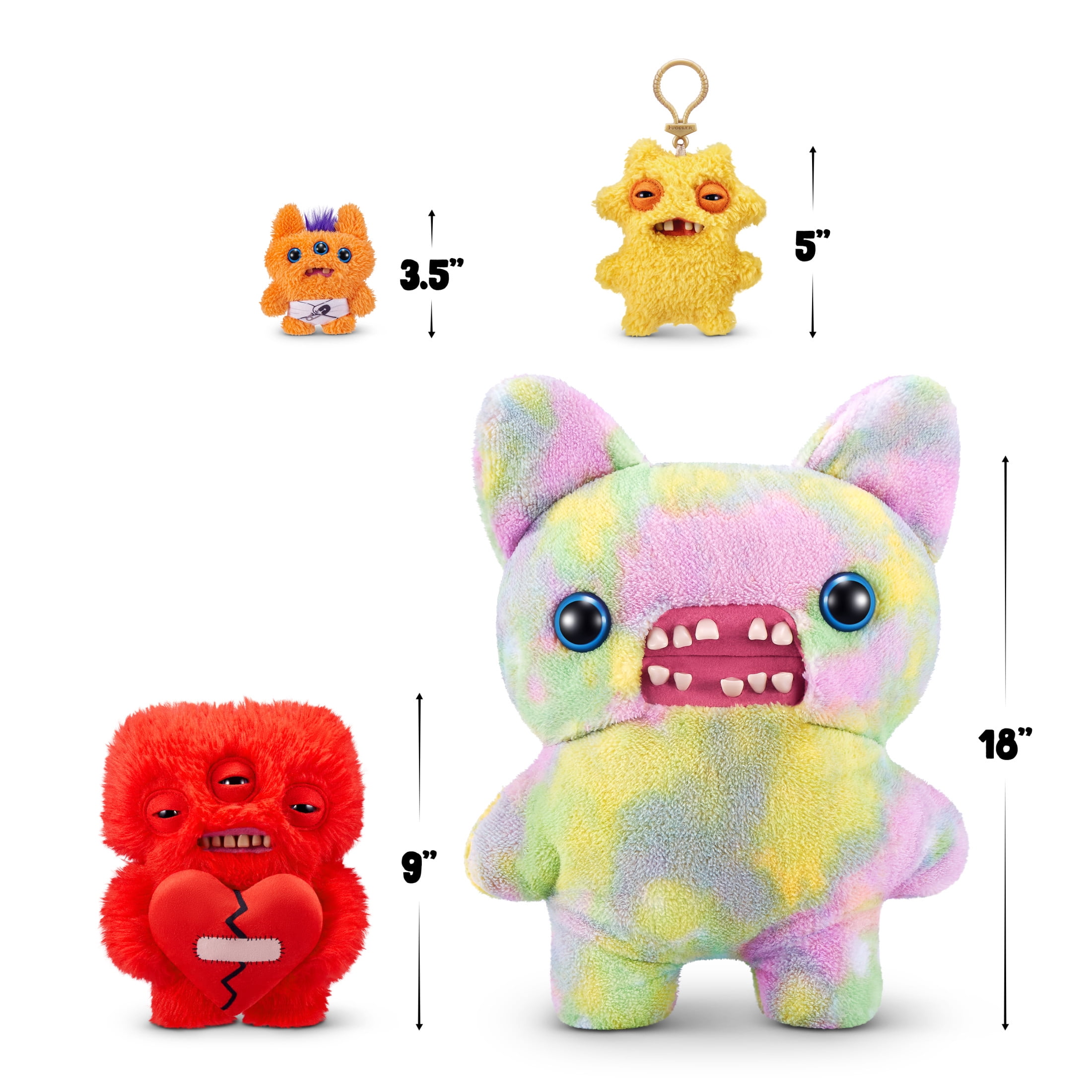 Fuggler Love Fugg 9 inch (Annoyed Alien), Funny Ugly Monster Soft Plush Toy by ZURU  (图5)