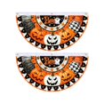 thumbnail image 2 of Personalized Custom Family Name Halloween Bunting Flag - Halloween Banners for Outside-Fall Outdoor Bunting for Porch Fence Decor - Skeleton Pumpkin Happy Halloween Party Decor B, 2 of 8