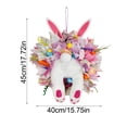 thumbnail image 4 of LAMDAWE Funny Easter BunnyButt Wreath for Front Door,with EggsEasterBunny Tree Topper Decoration Spring Plush Rabbit Easter BasketStuffer Hanging Ornaments Spring Wall Farmhouse PorchDecor, 4 of 8