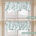 thumbnail image 5 of Teal Mushroom Tie Up Valance Curtains for Windows, Kitchen Curtains Window Treatments, Vintage Botanical Autumn Farmhouse Short Window Shades Valances for Bedroom Bathroom Cafe 42"x18", 5 of 8