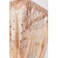 thumbnail image 4 of BABEYOND 1920s Beaded Shawl Wraps Sequin Fringed Evening Cape Wedding Bridal Shawl Scarf for Evening Dresses Party (champagne), 4 of 7