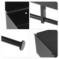 thumbnail image 3 of Portarrollos de papel higiénico Unique Bargains Doble soporte de pared para baño de cocina Negro, 3 of 8