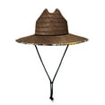 thumbnail image 2 of Men's Straw Hat - Wide Brim Channel Island Lifeguard Hat - Stylish Sun Hats for Men with Chin Strap, 2 of 6
