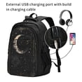 thumbnail image 2 of Disketp Abstract Starry Sky Moon Mochila de Viaje Estampada para Laptop con Puerto de Carga USB, Mochila Impermeable para Computadora – Regalo para Hombres y Mujeres, 2 of 7
