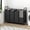 Black, variant on 4 Bag Laundry Basket Sorter Laundry Hamper Cart with Heavy Duty Rolling Lockable Wheels and Removable Bags Organiser