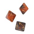 thumbnail image 4 of Juego De Dados Poliédricos, Juego De Dados De Runas De 3 Piezas Juego De Dados De predicción De Aprendizaje De Dados De Colores Brillantes Misteriosos De 8 Caras Para Adultos, 4 of 8