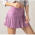 thumbnail image 4 of ameIAEA Women High Waisted Tennis Skirt Pleated A-Line Workout Sports Running Athletic Golf Skorts, 4 of 7