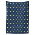 thumbnail image 3 of Ambesonne Quatrefoil Tablecloth Rectangular Table Cover, Eastern Girih Tile, 60"x90", Turquoise Navy Blue, 3 of 4